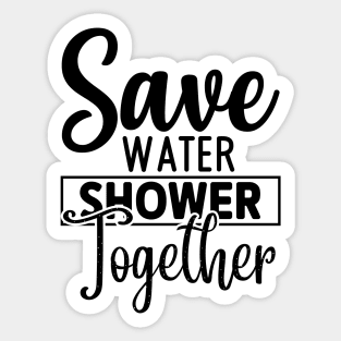 Save Water ShowerTogether Sticker